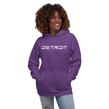 'Detroit' Unisex Premium Hoodie (Electric Font)