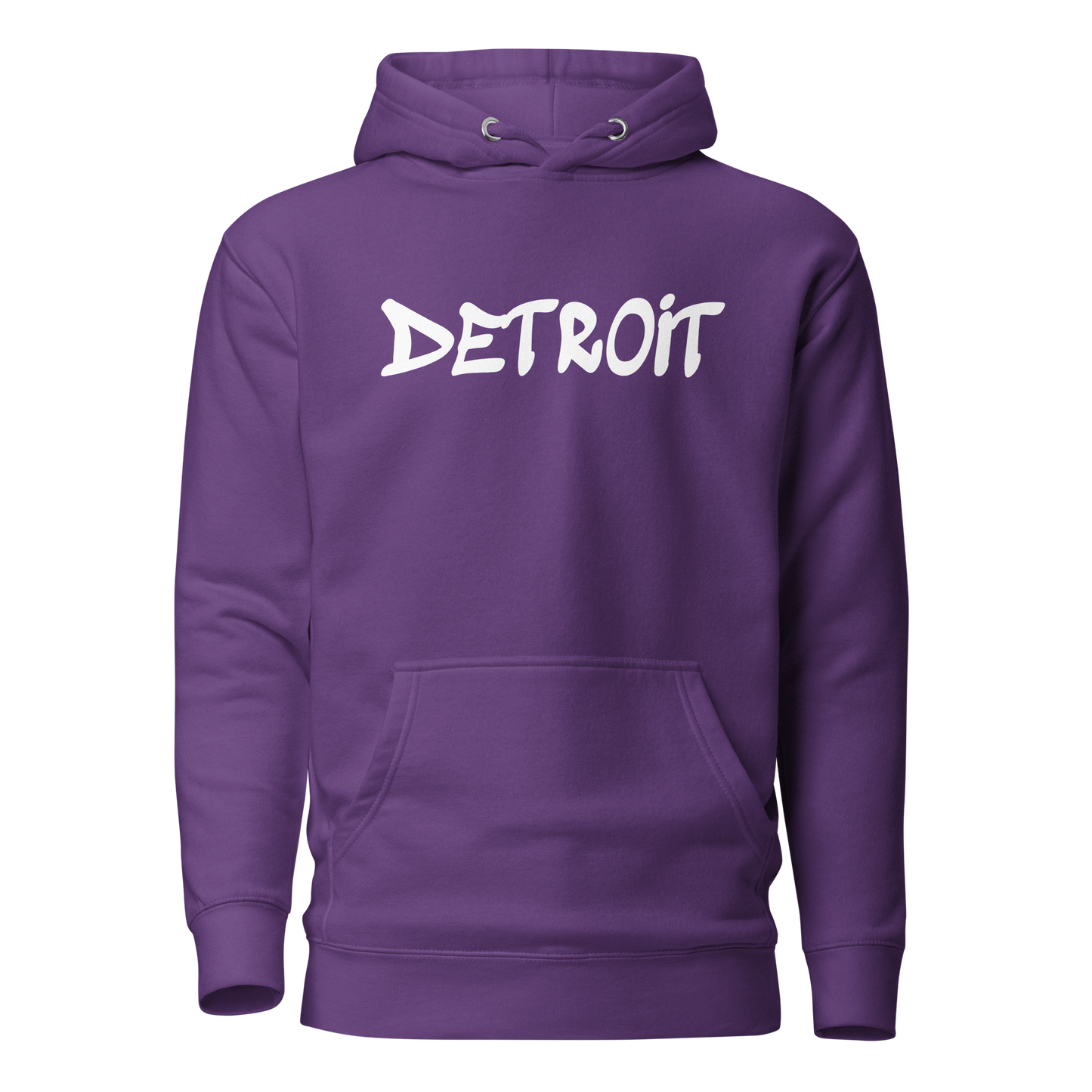 'Detroit' Unisex Premium Hoodie (1980s Hip Hop Font)