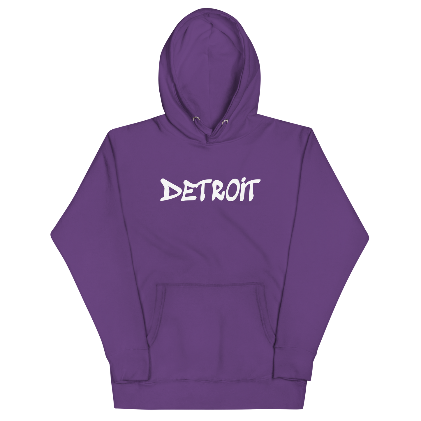 'Detroit' Unisex Premium Hoodie (1980s Hip Hop Font)