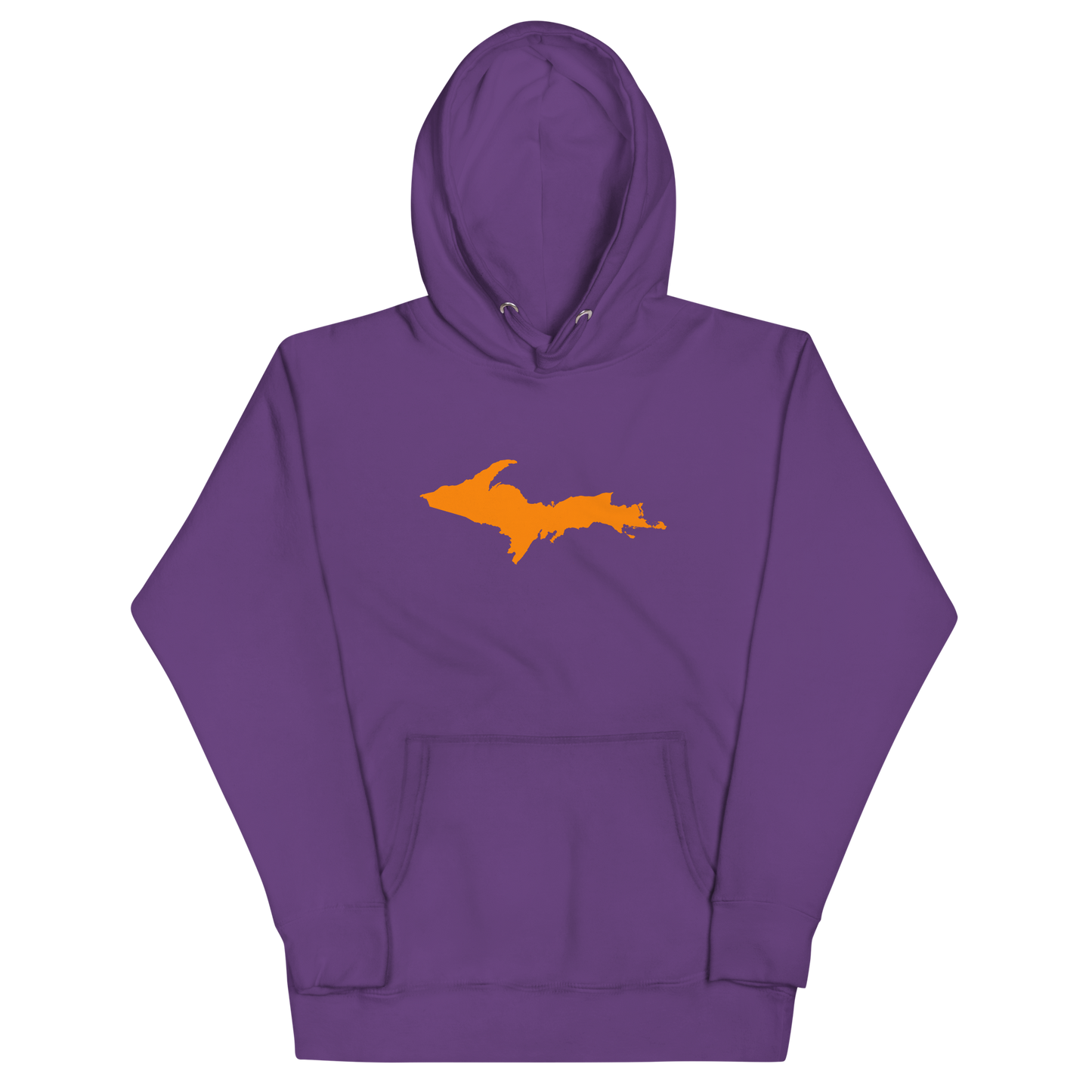 Michigan Upper Peninsula Hoodie (w/ Orange UP Outline) | Unisex Premium