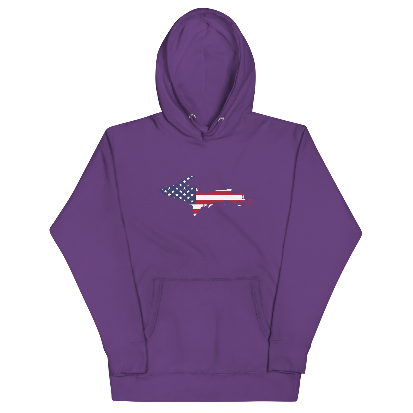 Michigan Upper Peninsula Hoodie (w/ UP USA Flag Outline) | Unisex Premium