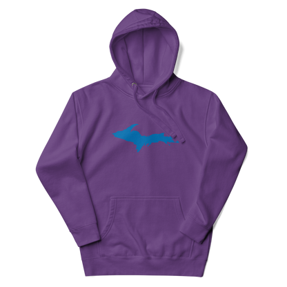 Michigan Upper Peninsula Hoodie (w/ Azure UP Outline) | Unisex Premium