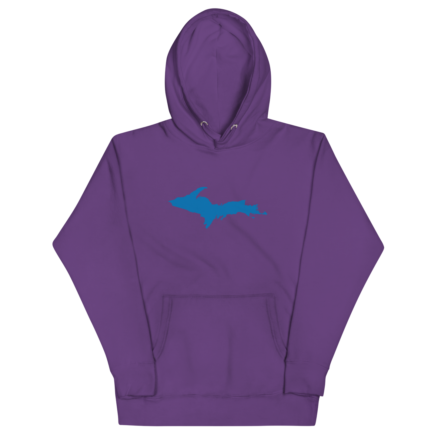 Michigan Upper Peninsula Hoodie (w/ Azure UP Outline) | Unisex Premium