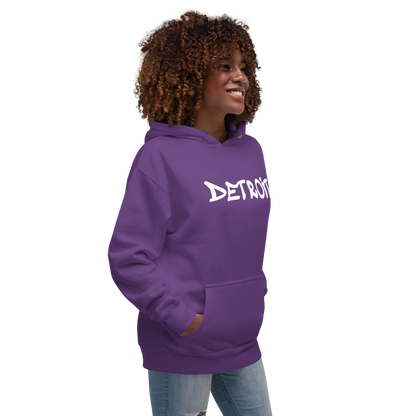 'Detroit' Unisex Premium Hoodie (1980s Hip Hop Font)