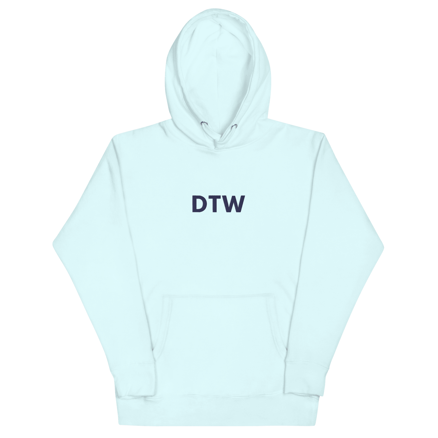 Detroit 'DTW' Premium Hoodie |  Unisex Embroidered - Circumspice Michigan