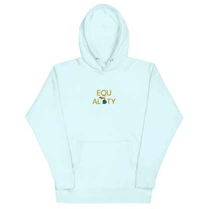 Michigan 'Equality' Premium Hoodie (w/ LGBTQ Pride Colors) | Embroidered - Circumspice Michigan