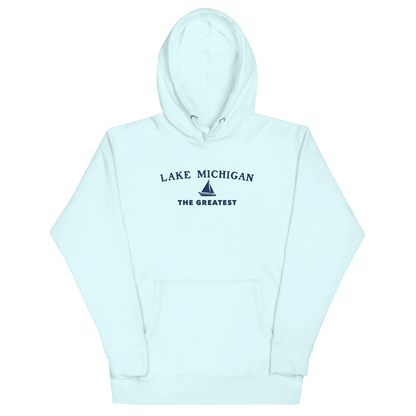 'Lake Michigan The Greatest' Hoodie | Unisex Premium - Circumspice Michigan