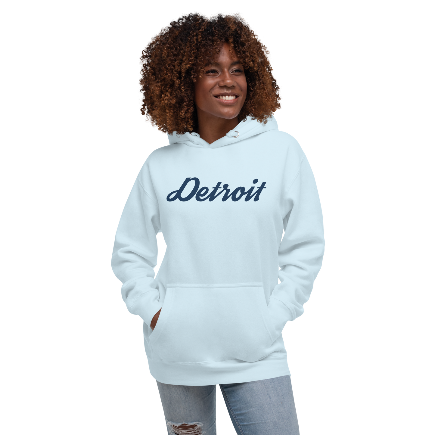 'Detroit' Unisex Premium Hoodie (Script Font)