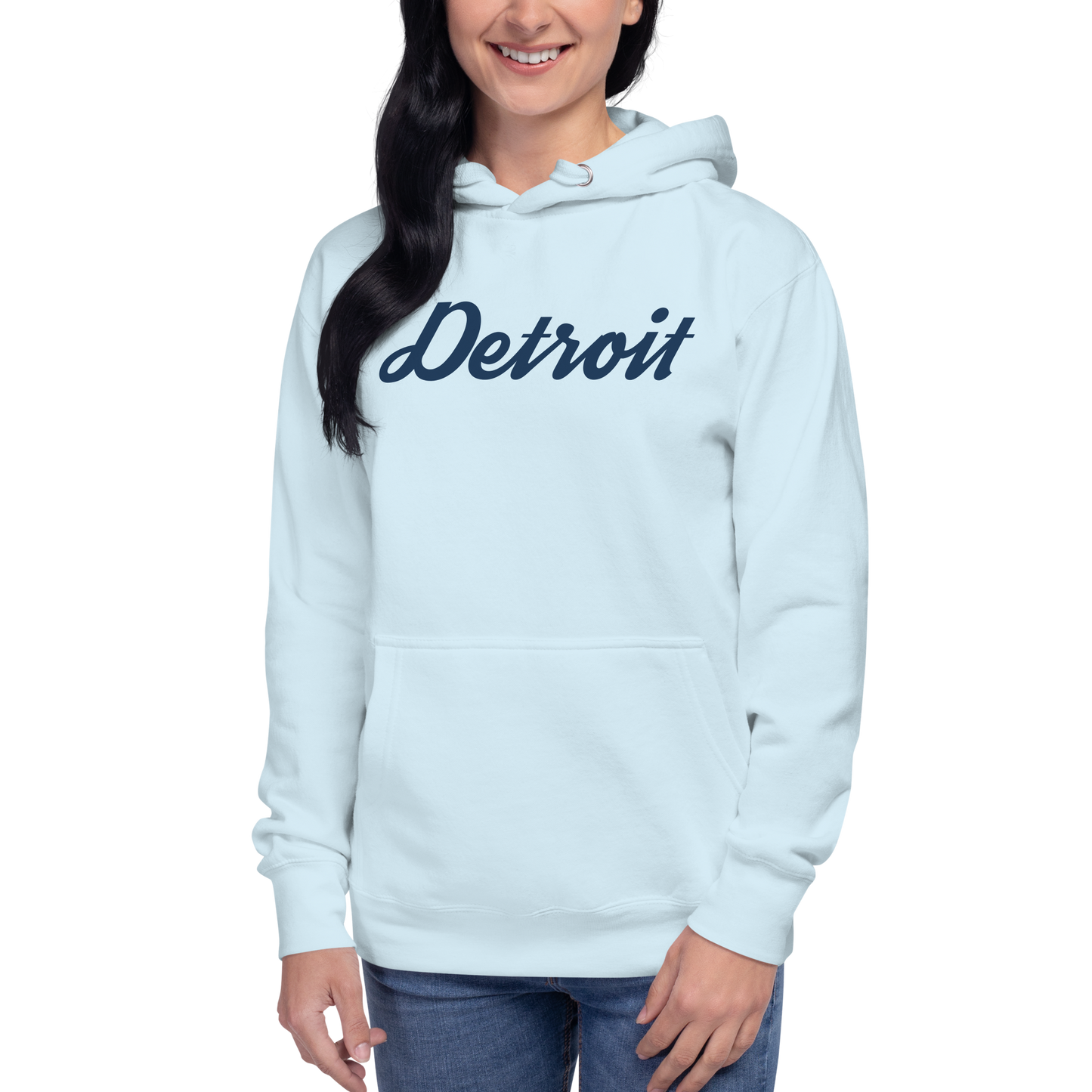 'Detroit' Unisex Premium Hoodie (Script Font)