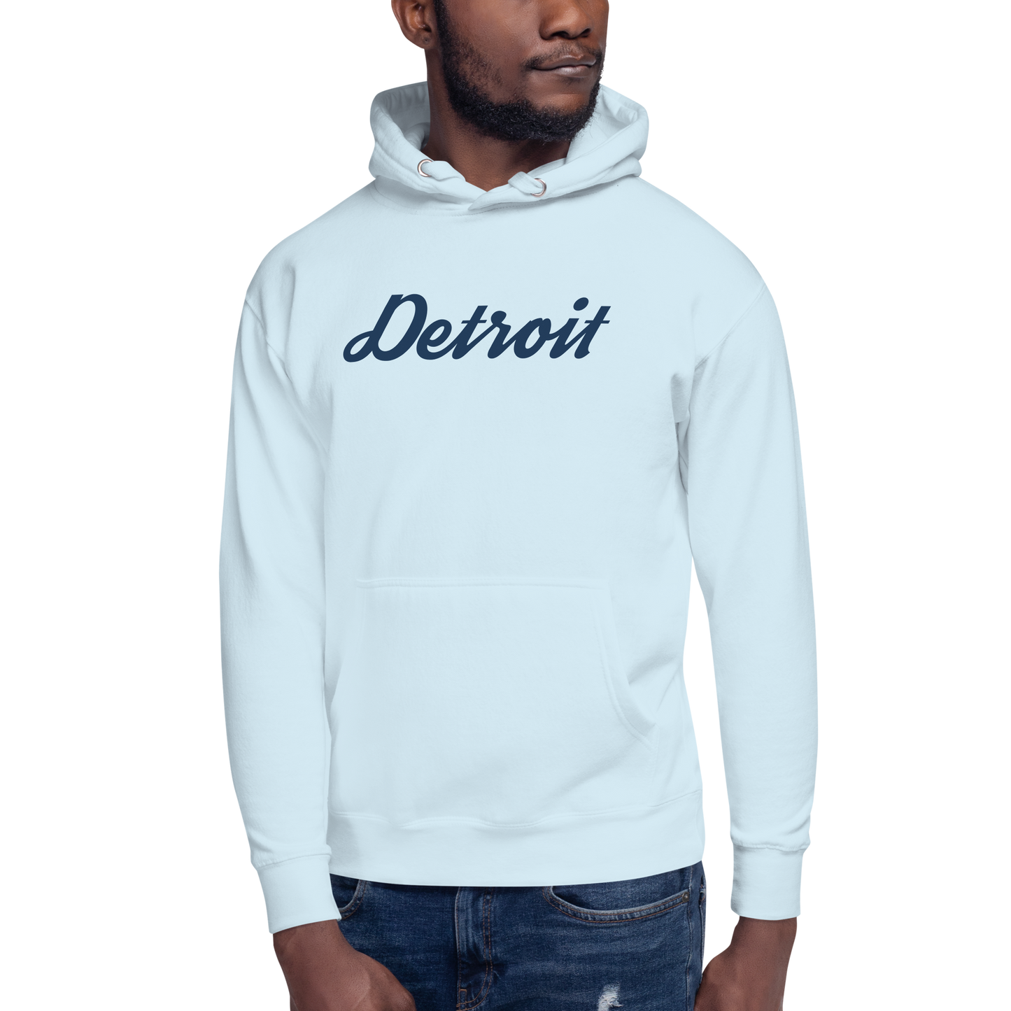 'Detroit' Unisex Premium Hoodie (Script Font)