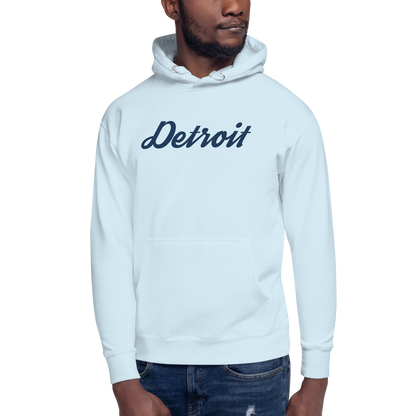 'Detroit' Unisex Premium Hoodie (Script Font)