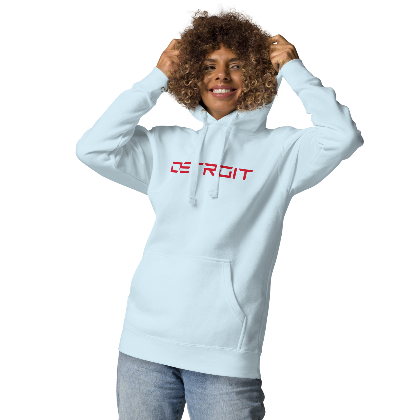 'Detroit' Unisex Premium Hoodie (Electric Font)