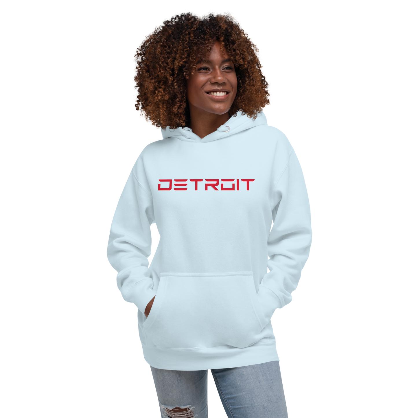 'Detroit' Unisex Premium Hoodie (Electric Font)