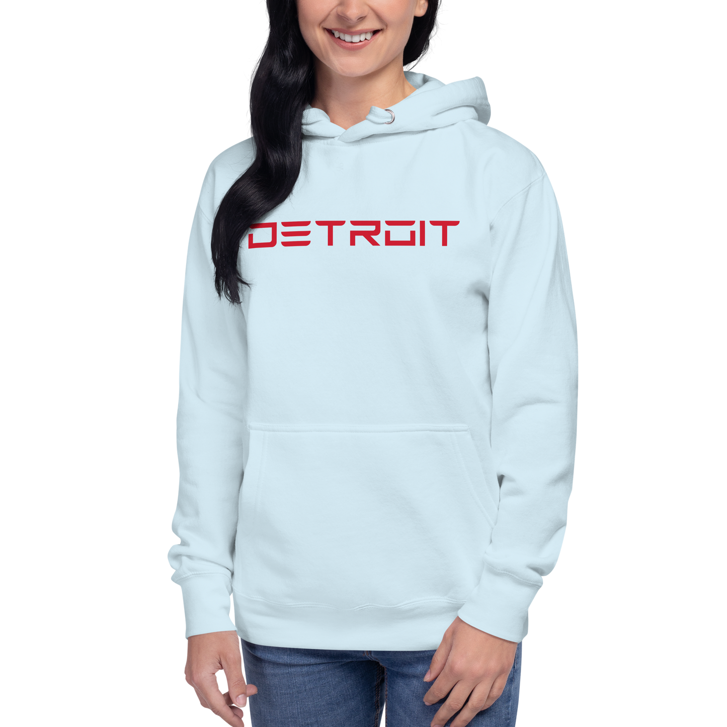 'Detroit' Unisex Premium Hoodie (Electric Font)