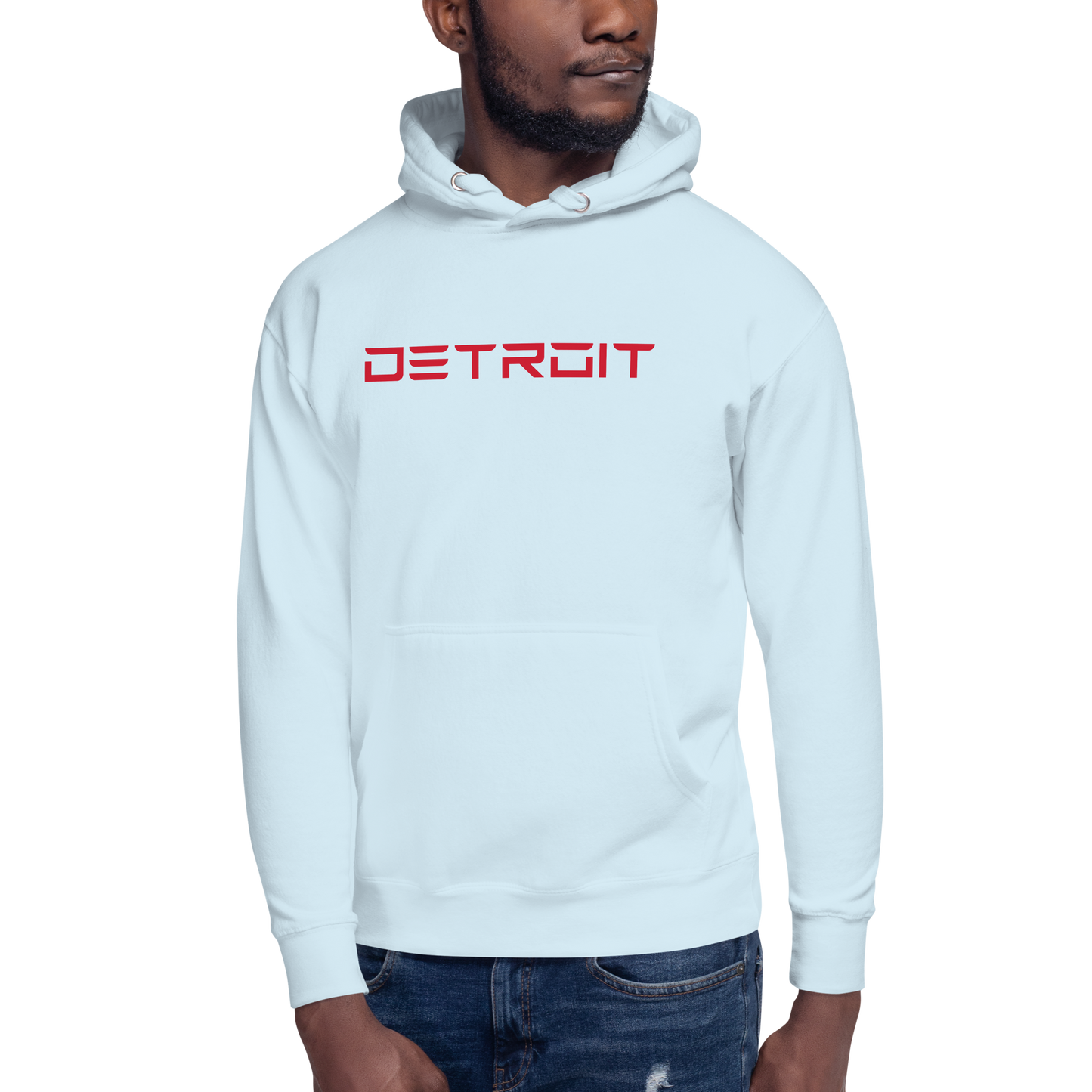 'Detroit' Unisex Premium Hoodie (Electric Font)