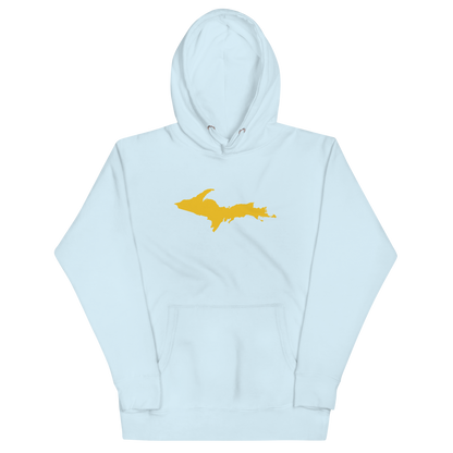 Upper Peninsula Hoodie (w/ Gold UP Outline) | Unisex Premium