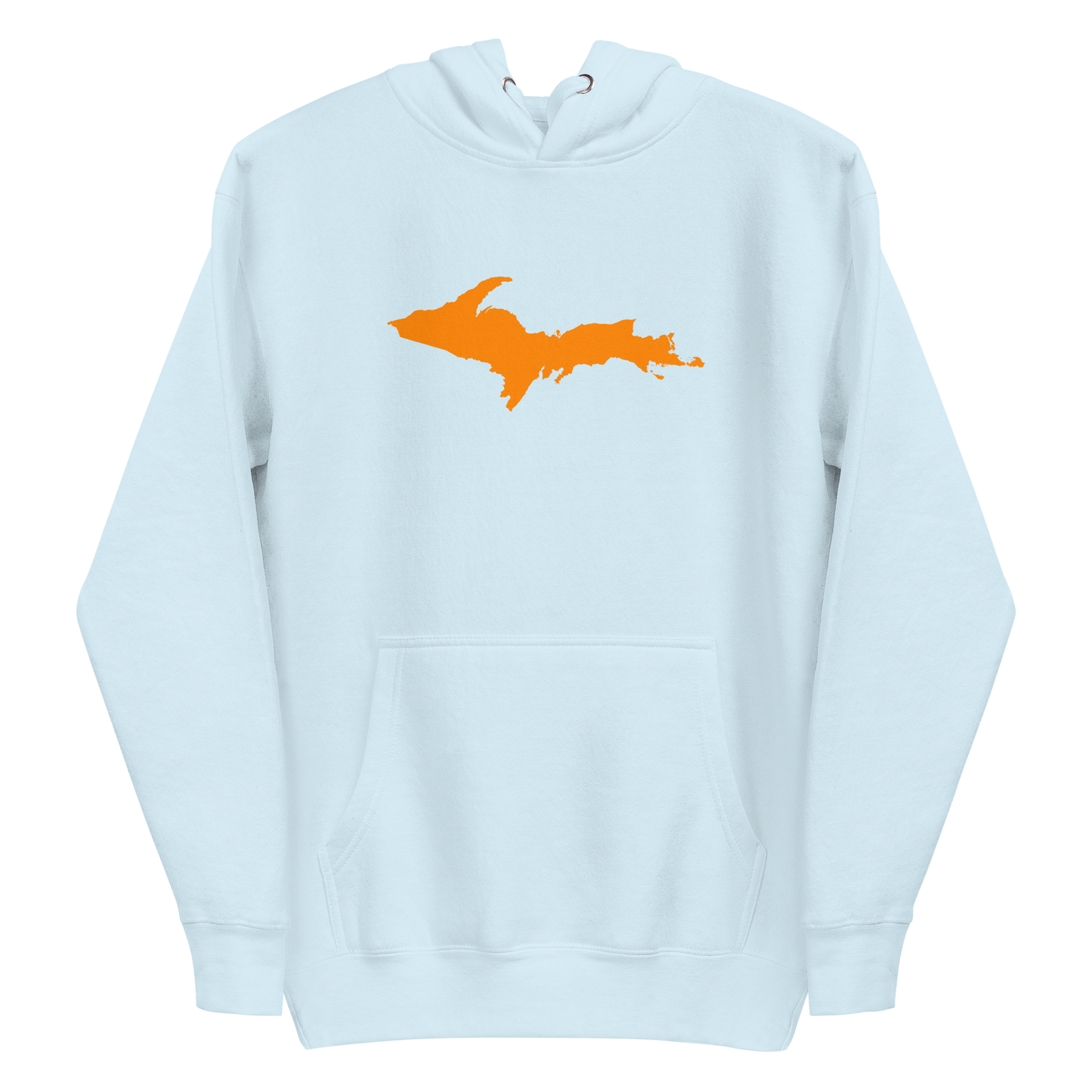 Michigan Upper Peninsula Hoodie (w/ Orange UP Outline) | Unisex Premium