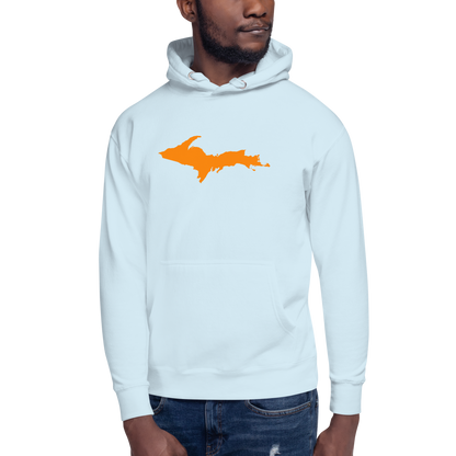 Michigan Upper Peninsula Hoodie (w/ Orange UP Outline) | Unisex Premium