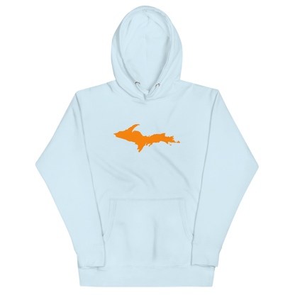 Michigan Upper Peninsula Hoodie (w/ Orange UP Outline) | Unisex Premium