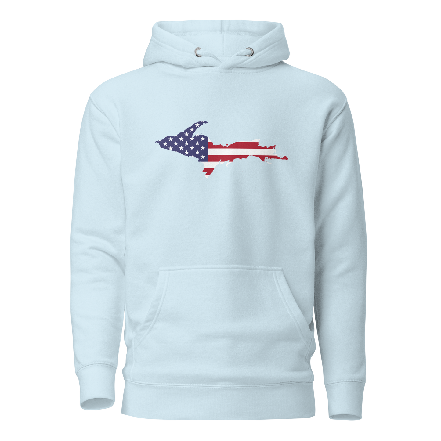 Michigan Upper Peninsula Hoodie (w/ UP USA Flag Outline) | Unisex Premium