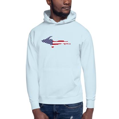 Michigan Upper Peninsula Hoodie (w/ UP USA Flag Outline) | Unisex Premium