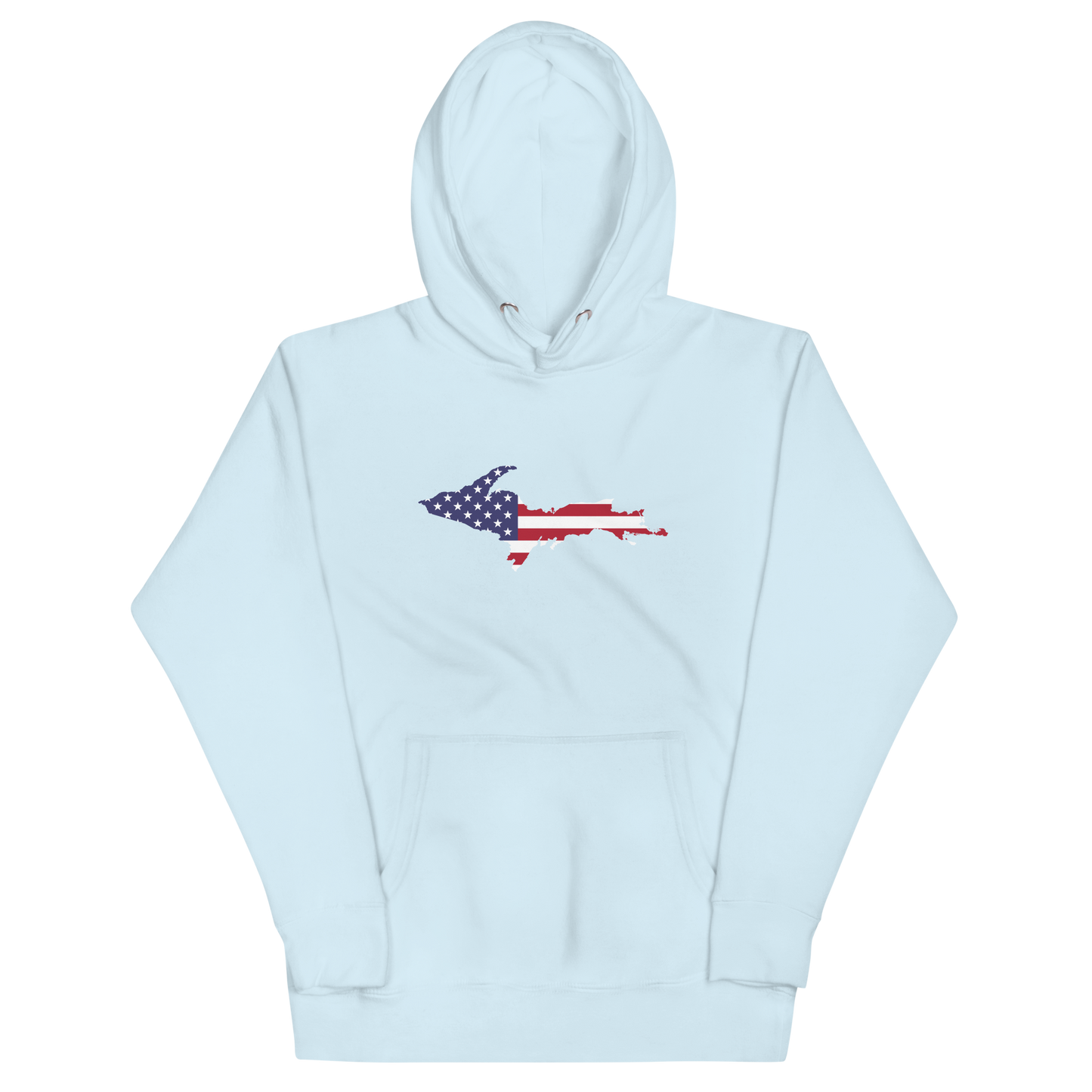 Michigan Upper Peninsula Hoodie (w/ UP USA Flag Outline) | Unisex Premium