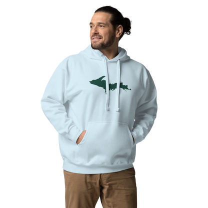 Michigan Upper Peninsula Hoodie (w/ Green UP Outline) | Unisex Premium