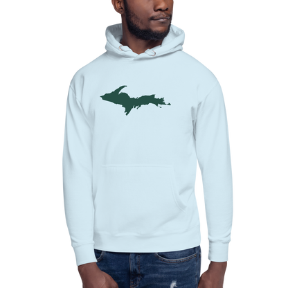 Michigan Upper Peninsula Hoodie (w/ Green UP Outline) | Unisex Premium