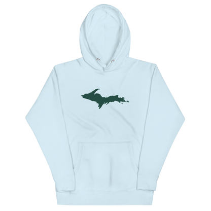 Michigan Upper Peninsula Hoodie (w/ Green UP Outline) | Unisex Premium