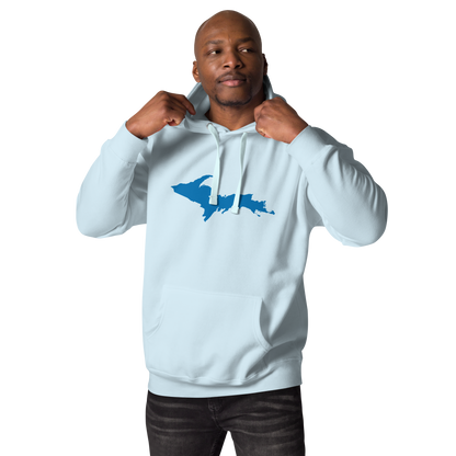 Michigan Upper Peninsula Hoodie (w/ Azure UP Outline) | Unisex Premium