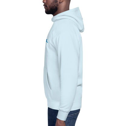 Michigan Upper Peninsula Hoodie (w/ Azure UP Outline) | Unisex Premium