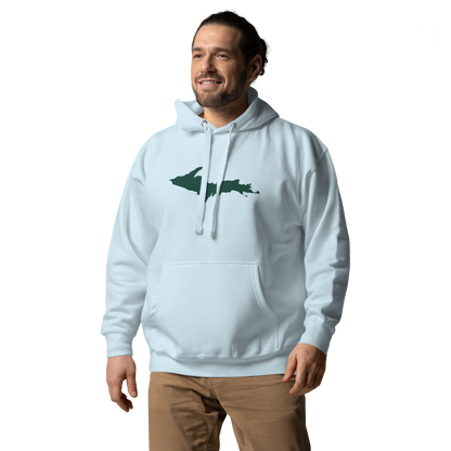 Michigan Upper Peninsula Hoodie (w/ Green UP Outline) | Unisex Premium