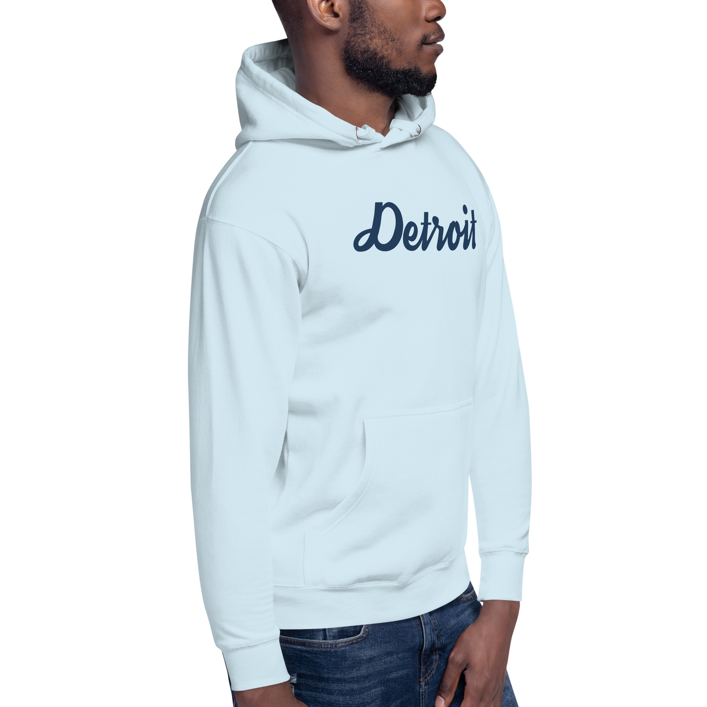 'Detroit' Unisex Premium Hoodie (Script Font)