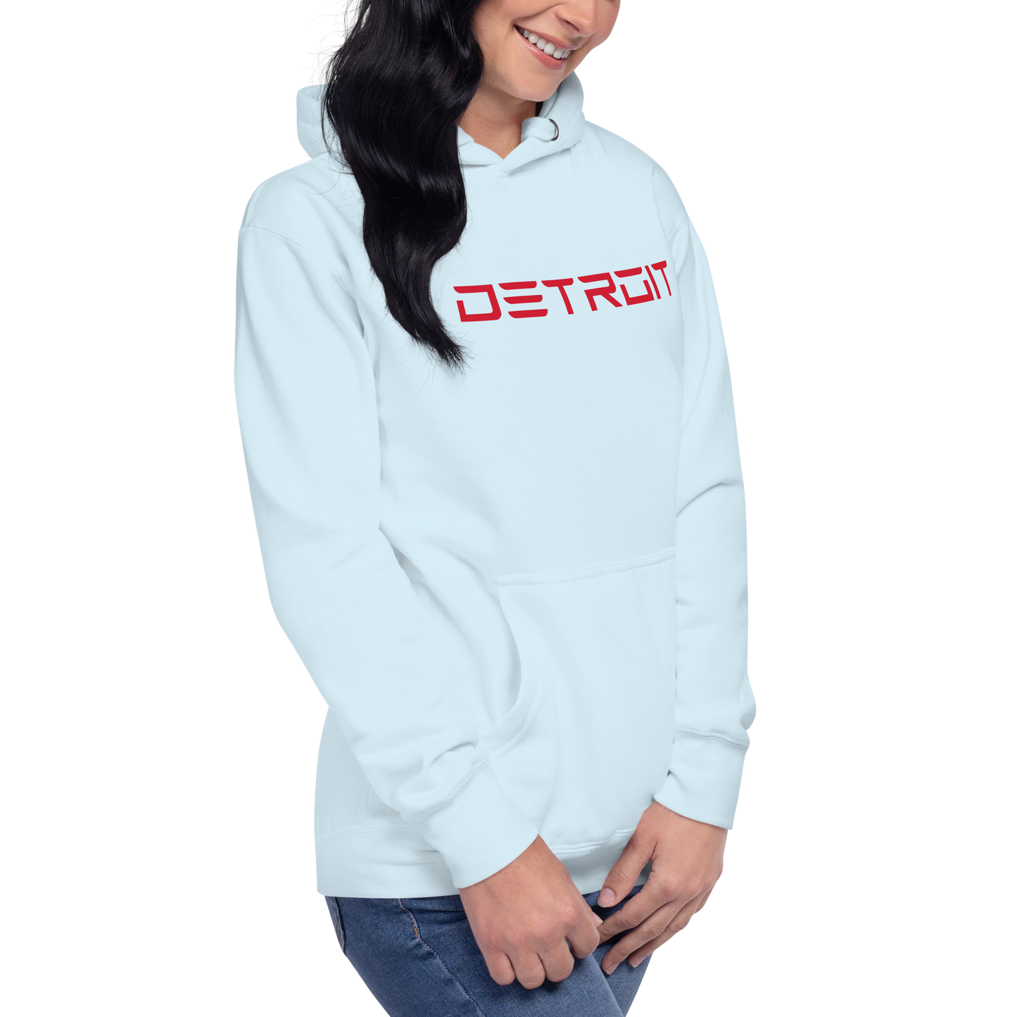 'Detroit' Unisex Premium Hoodie (Electric Font)