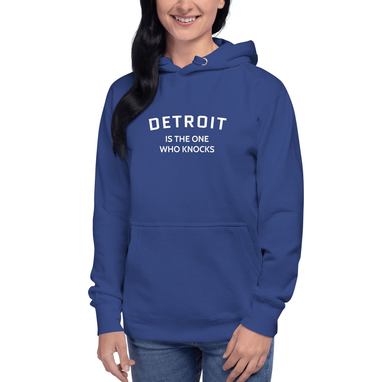 'Detroit is the One Who Knocks' Hoodie | Unisex Premium - Circumspice Michigan