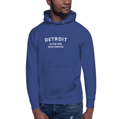 'Detroit is the One Who Knocks' Hoodie | Unisex Premium - Circumspice Michigan