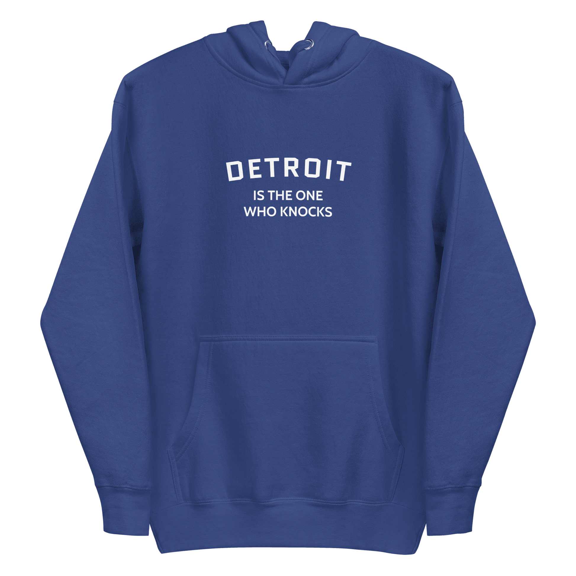 'Detroit is the One Who Knocks' Hoodie | Unisex Premium - Circumspice Michigan