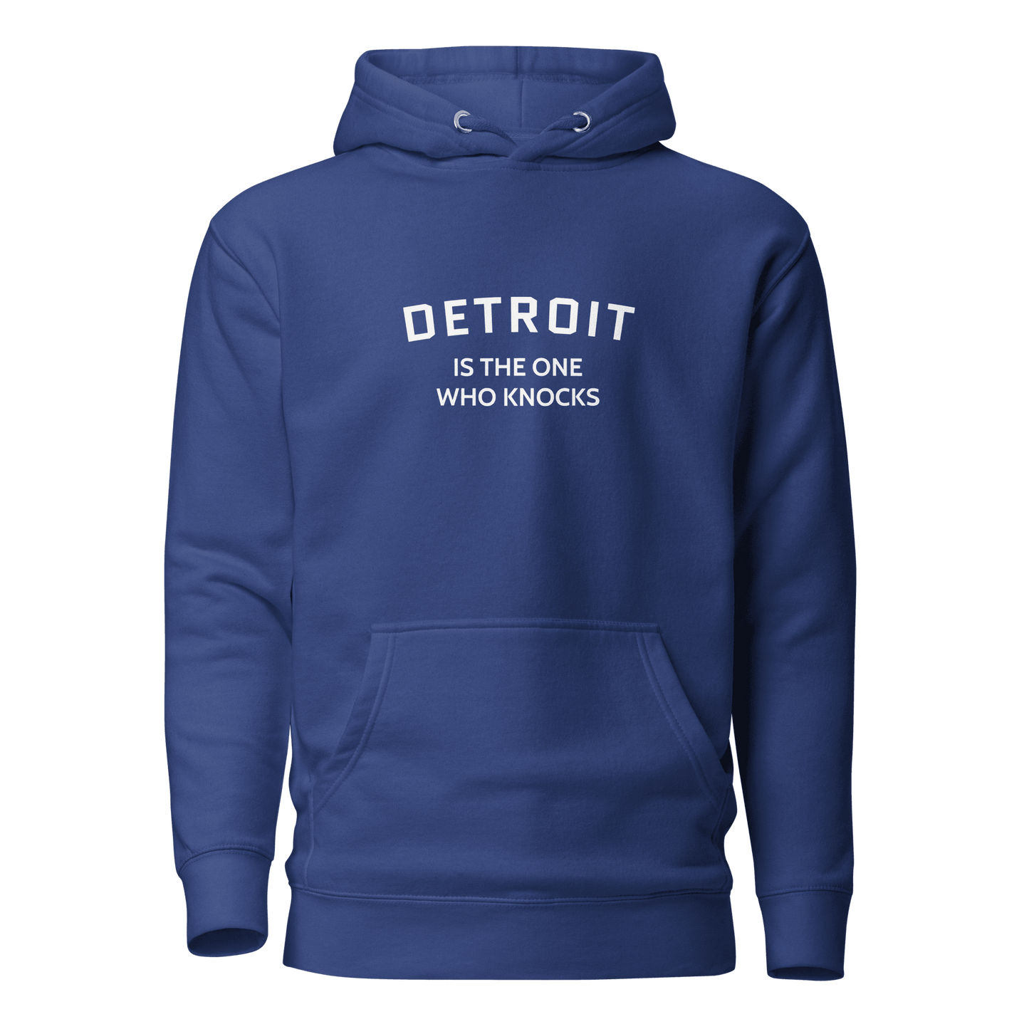 'Detroit is the One Who Knocks' Hoodie | Unisex Premium - Circumspice Michigan