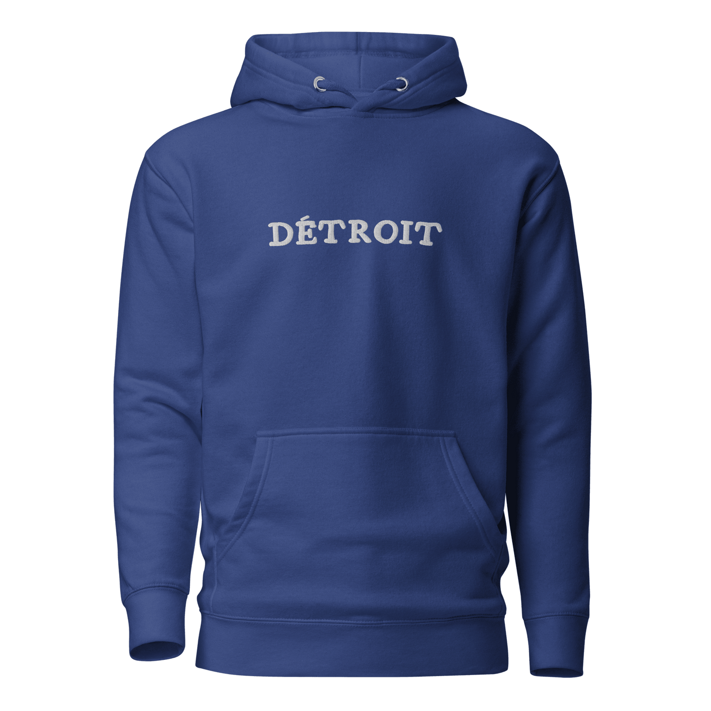 'Détroit' Embroidered Hoodie | Unisex Premium - Circumspice Michigan