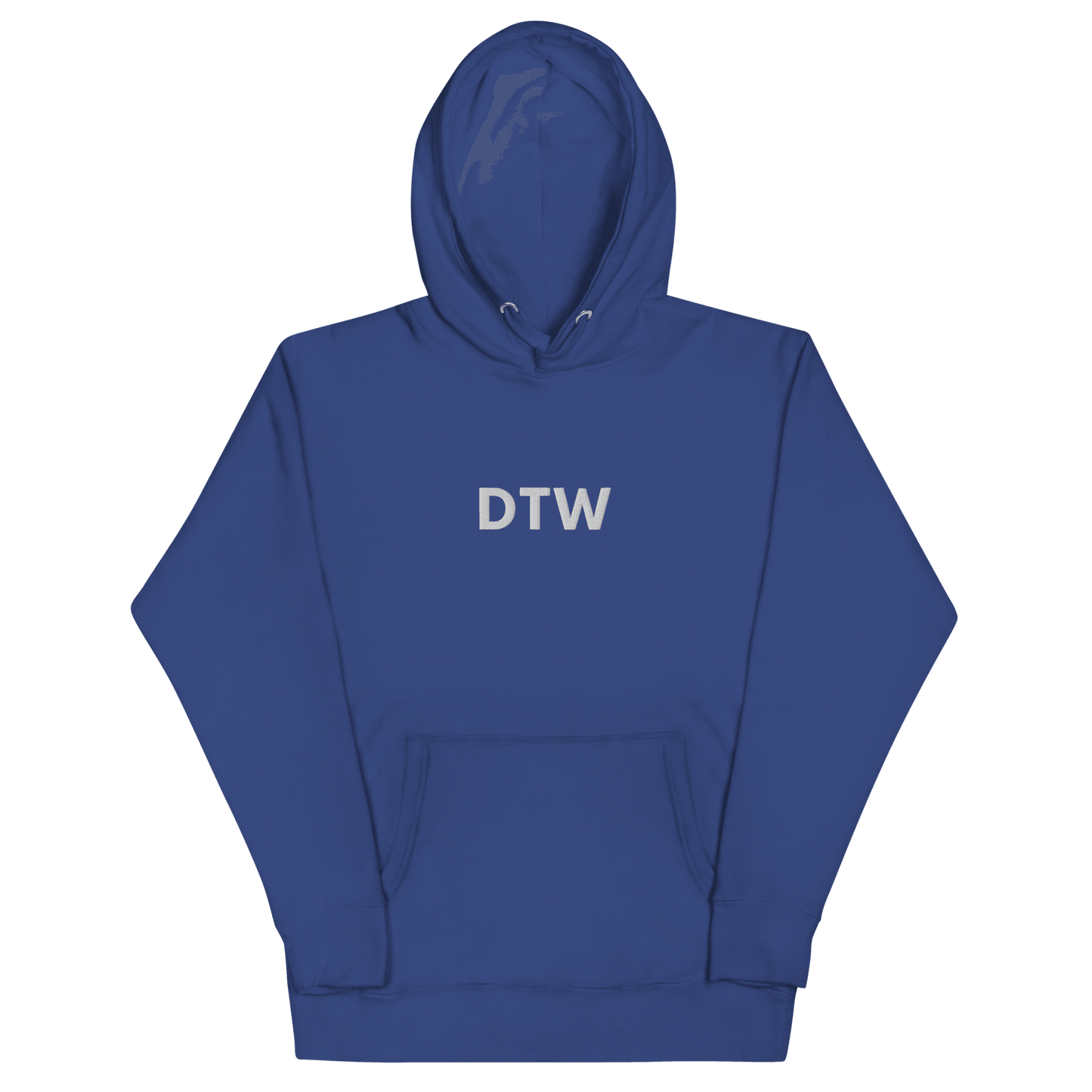 Detroit 'DTW' Premium Hoodie |  Unisex Embroidered - Circumspice Michigan