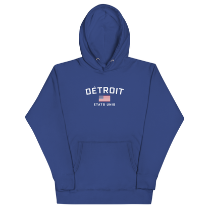 'Détroit États Unis' Unisex Premium Hoodie