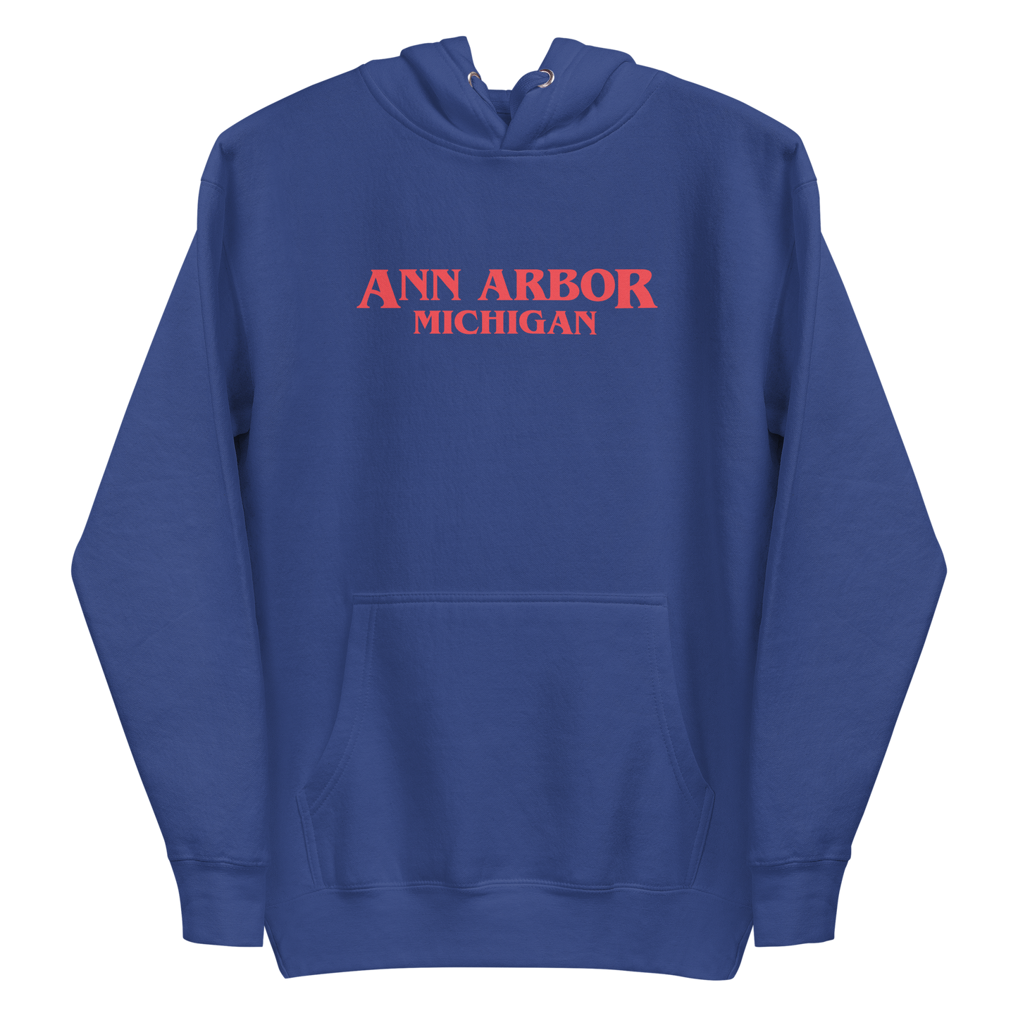 'Ann Arbor Michigan' Unisex Premium Hoodie (1980s Drama Parody)