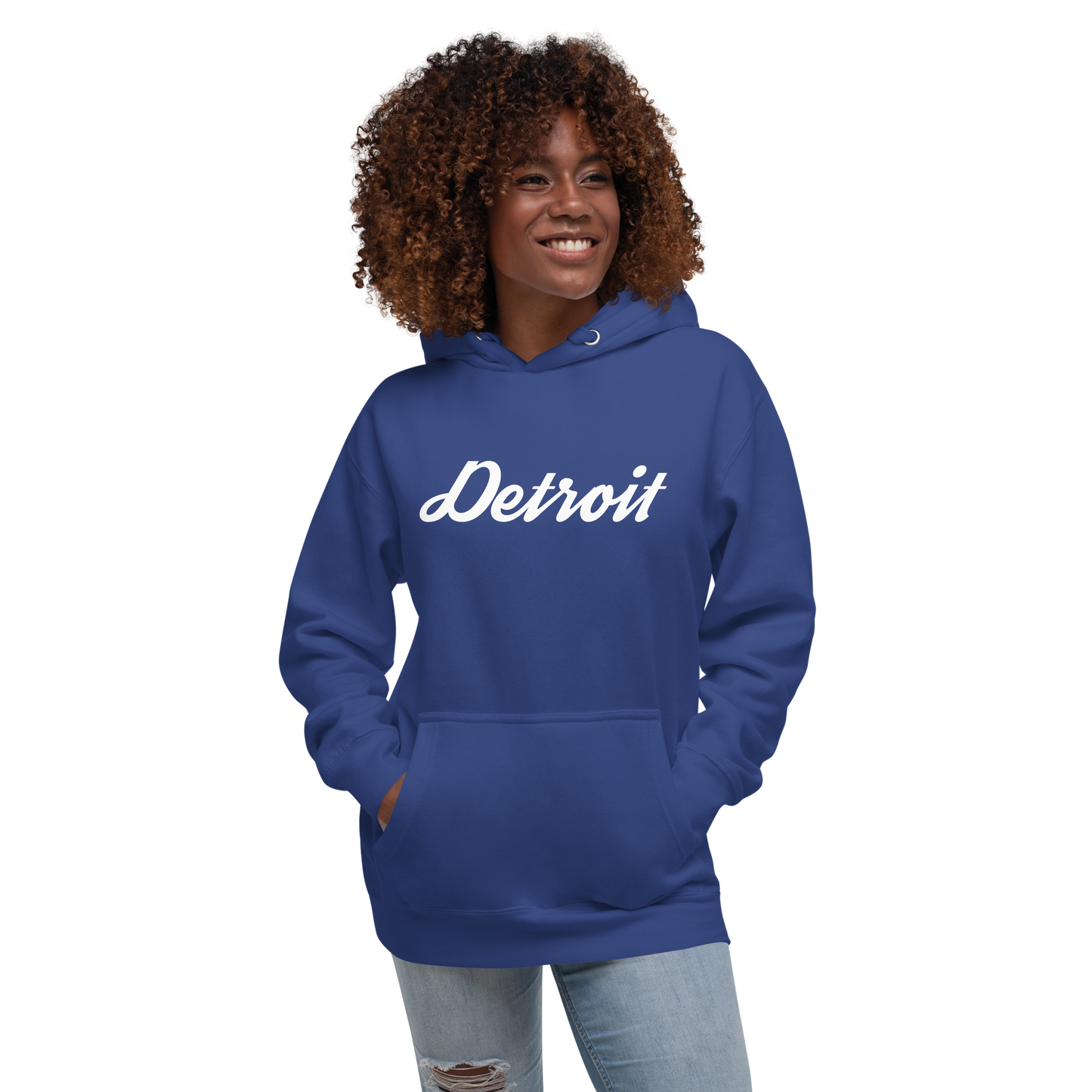 'Detroit' Unisex Premium Hoodie (Script Font)