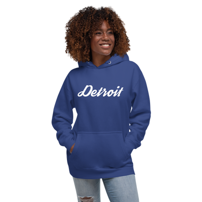 'Detroit' Unisex Premium Hoodie (Script Font)