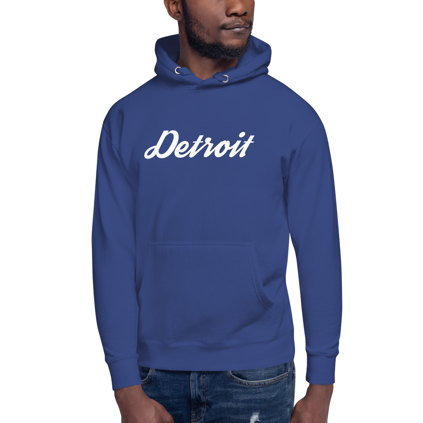 'Detroit' Unisex Premium Hoodie (Script Font)