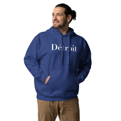 'Détroit' Unisex Premium Hoodie (Didot Font)