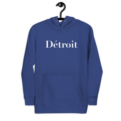 'Détroit' Unisex Premium Hoodie (Didot Font)