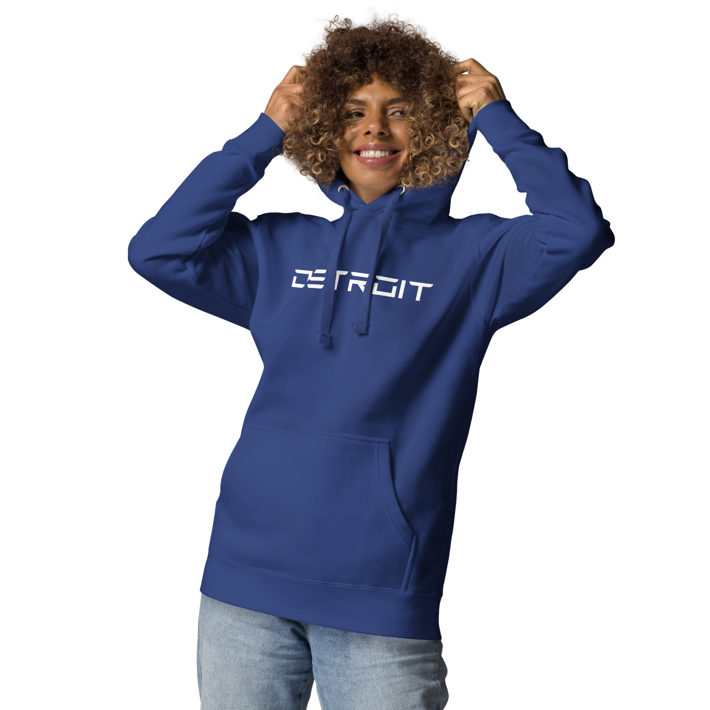 'Detroit' Unisex Premium Hoodie (Electric Font)