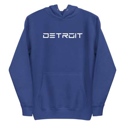 'Detroit' Unisex Premium Hoodie (Electric Font)