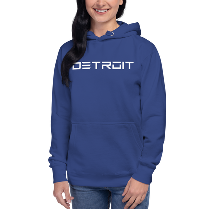 'Detroit' Unisex Premium Hoodie (Electric Font)